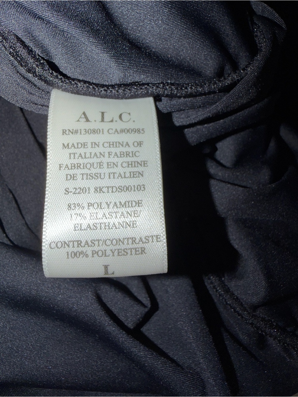A.L.C. Black Ruched Maxi Dress - Picture 4 of 5